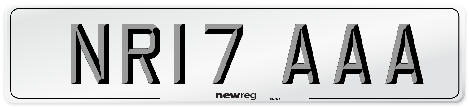 NR17 AAA Number Plate from New Reg